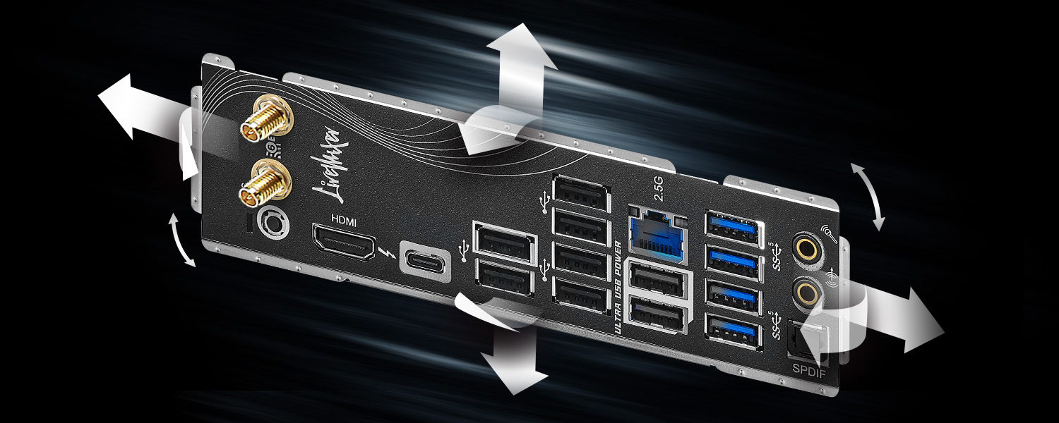 Flexible Integrated I/O Shield